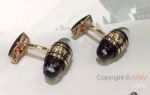 AAA Grade Replica Mont Blanc Cufflinks Rose Gold for Mens
